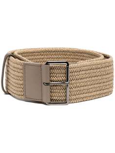 Brunello Cucinelli плетеный ремень с декором Monili