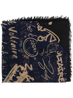 Zadig&Voltaire шарф с бахромой и логотипом
