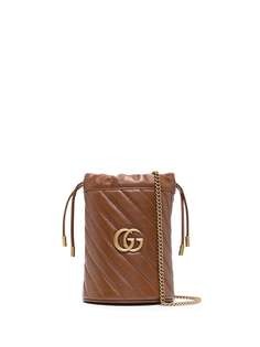 Gucci сумка-ведро GG Marmont размера мини