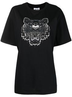 Kenzo футболка с принтом Tiger