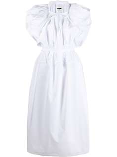 Jil Sander платье миди с V-образным вырезом