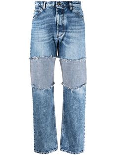 Maison Margiela джинсы средней посадки с эффектом потертости