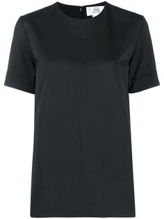 Victoria Victoria Beckham атласная блузка с короткими рукавами