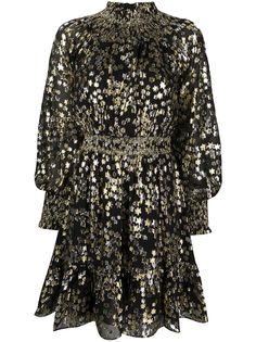 Michael Michael Kors платье мини с эффектом металлик