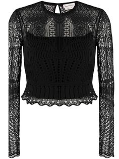 Alexander McQueen ажурный топ