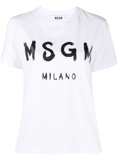 MSGM футболка с логотипом