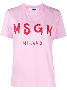 MSGM футболка с логотипом
