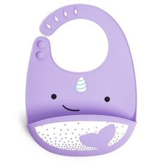 Силиконовый слюнявчик Skip Hop Zoo "Нарвал"