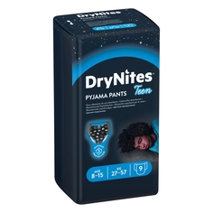 Подгузники-трусики Huggies DryNites Large 8-15 лет для мальчиков, 27-57 кг, 9 шт