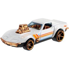 Премиальная машинка Hot Wheels Перламутр и хром 68 Corvette Vehicle