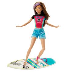 Игровой набор Barbie «Спортивные сестренки» из серии «Приключения Барби в доме мечты» Серфинг