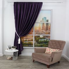 Штора 200х270 см, 1 шт., синий Amore Mio