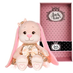 Мягкая игрушка Jack&Lin Зайка в Золотом Платьице с Пайетками 20 см