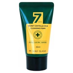 MAY ISLAND пенка для умывания с центеллой азиатской 7 Days Secret Centella Cica Cleansing Foam, 30 мл