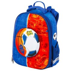 Юнландия Ранец Extra Sports ball (228802), синий/оранжевый