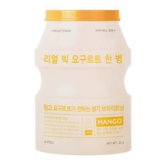 APIEU тканевая маска Real Big Yogurt One-Bottle Mango с экстрактом манго, 21 г