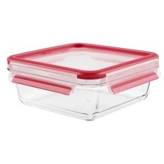 Tefal Контейнер GLASS CLIP&CLOSE 0.9 л белый/красный