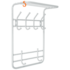 Вешалка ЗМИ 2-х ярусная ВСП 166 белое серебро