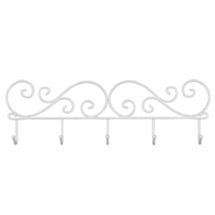 Вешалка ЗМИ Кружева 5 (ВН 276) белое серебро