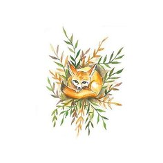 Polysfera Tattoo Авторская татуировка Tattoo PS&KG 0020 оранжевый/зеленый