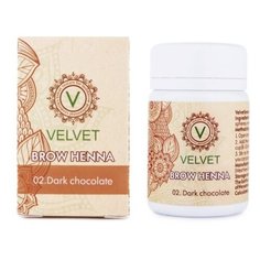 Velvet Brow Henna, 30 капсул 02. Dark chocolate
