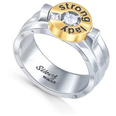 Silver WINGS Кольцо из серебра куб.цирконий, эмаль 21swsl02gp-148, размер 16