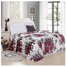 Покрывало Tango Lindo 200x220 см, бежевый/красный