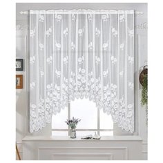 Тюль ТД Текстиль Арка Ромашка (112617) на ленте 170 см 1 шт. белый