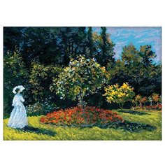 Риолис Набор для вышивания Дама в саду по мотивам картины К.Моне 40 х 30 см (1225)
