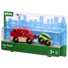 Набор машин Brio Буксир (33528) 14 см красный/зеленый