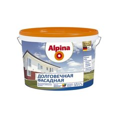 Краска акриловая Alpina Долговечная фасадная влагостойкая матовая бесцветный 2.35 л