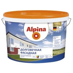 Краска акриловая Alpina Долговечная фасадная влагостойкая матовая бесцветный 9.4 л