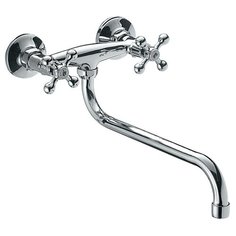 Смеситель для кухни (мойки) JUGUNI 12458, хром двухрычажный