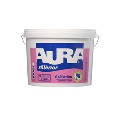 Краска Aura Interior Golfstrom для детской влагостойкая матовая белый 9 л
