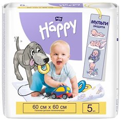 Одноразовые пеленки Bella Baby happy 60x60 5 шт.