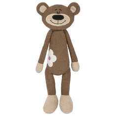 Мягкая игрушка Maxitoys Медвежонок с цветочком 33 см