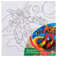 Рыжий кот картина по номерам "Мир роботов" 15х15 см (Х-9382)