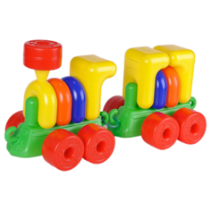 Пирамидка-сортер Toys Plast Паровоз с прицепом
