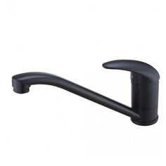 Смеситель для кухни (мойки) KAISER Magistro 14022BlPa, черный матовый однорычажный