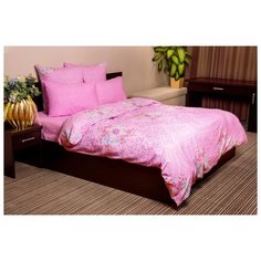 Постельное белье 2-спальное Ночь Нежна Витраж, бязь, 70 х 70 см розовый