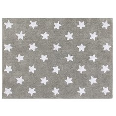 Ковер Lorena Canals Stars, размер: 1.6х1.2 м, серый / белый