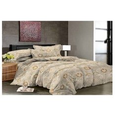 Постельное белье 2-спальное с евро простыней Бояртекс Luxor 32270 HL, бязь, 70 х 70 см серый