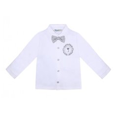 Рубашка Жанэт размер 80, белый/серый