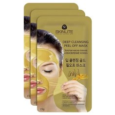 Skinlite золотая маска-пленка Обновление кожи, 15 г, 3 уп.