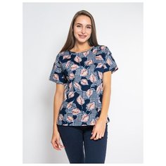 Футболка Vis-a-Vis LFV000121 листья размер S, Dark blue/peach