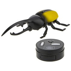 Робот 1 TOY Robo Life Робо-жук-геркулес желтый