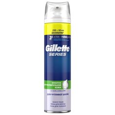 Пена для бритья Series Sensitive для чувствительной кожи Gillette, 300 мл