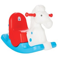 Качалка pilsan Happy Horse (06164) белый/голубой/красный