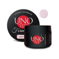 Гель UNO Forma Gel камуфлирующий для моделирования, 50 г light rose