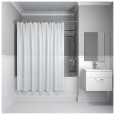Штора для ванной IDDIS P08PV11I11 180 х 180 белый